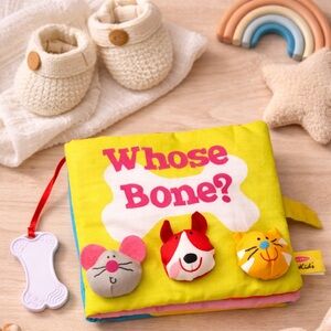 Melissa & Doug K’s Kids “Whose Bone?” Soft Baby Activity Book